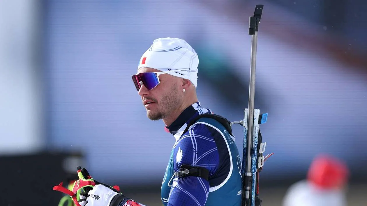Émilien Jacquelin à l’entraînement avant les Jeux Olympiques d’hiver 2026